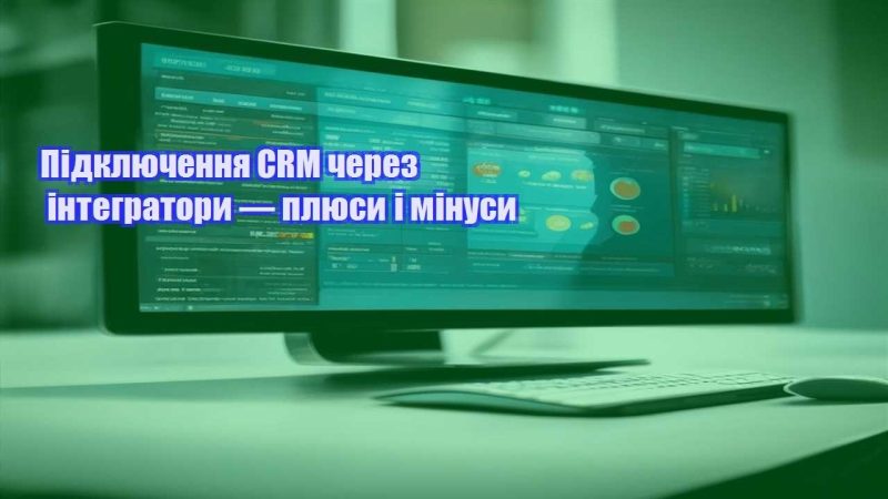 pidklyuchennya crm cherez integratory — plyusy i minusy