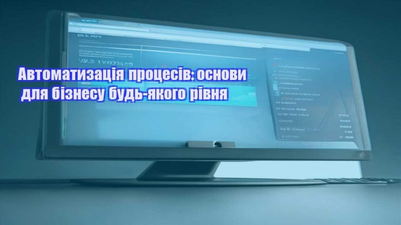 avtomatyzacziya proczesiv osnovy dlya biznesu bud yakogo rivnya