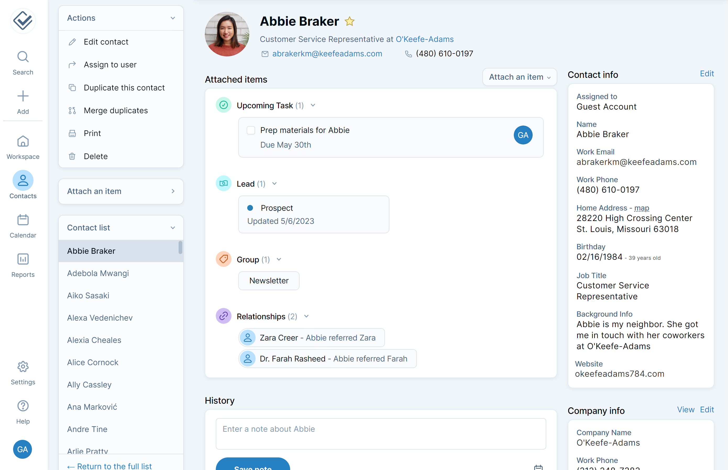 less annoying crm dguop