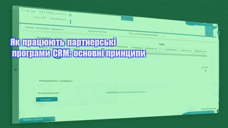 yak praczyuyut partnerski programy crm osnovni prynczypy